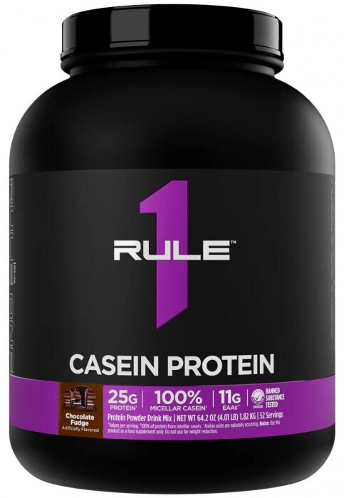Rule 1 casein protein 1820 g - chocolate fudge