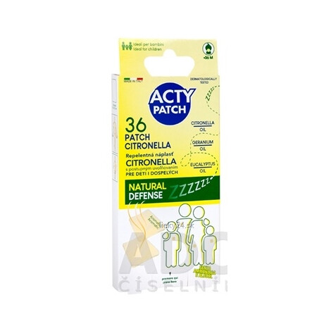 ACTYPATCH REPELENTNÁ NÁPLASŤ CITRONELLA