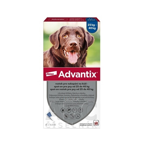 Advantix Spot-on pre psy od 25 do 40 kg