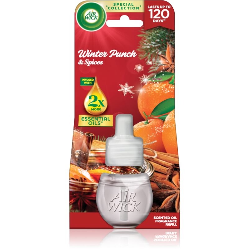 Air Wick Winter Punch Winter Punch & Spices elektrický osviežovač vzduchu náhradná náplň 19 ml