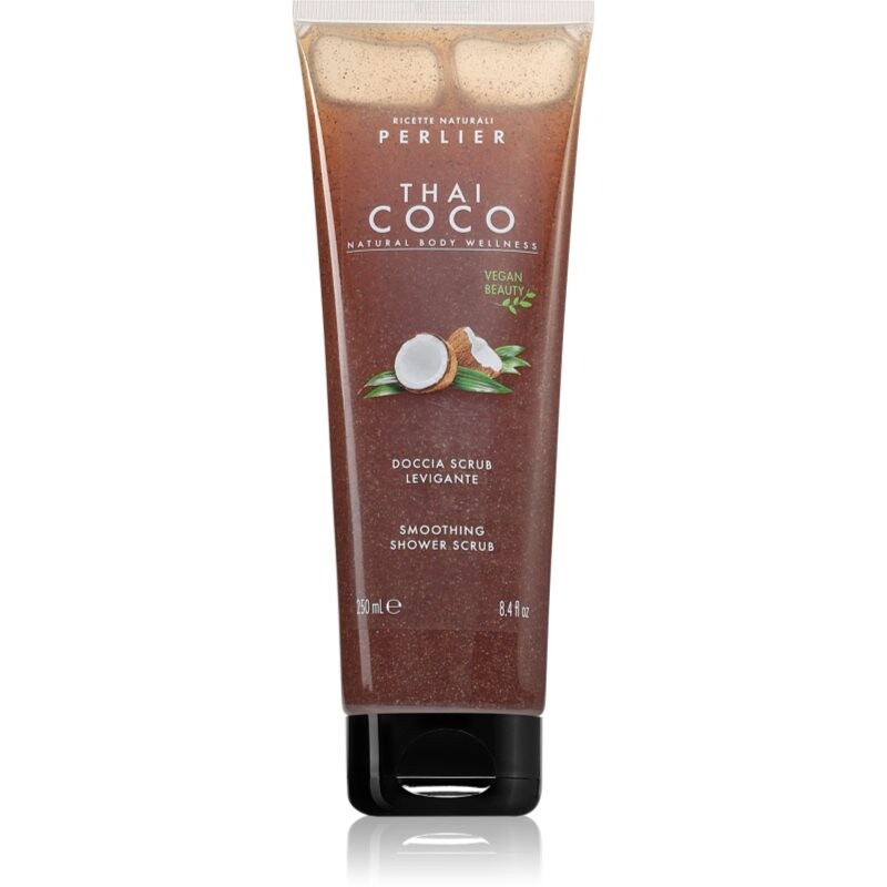 Perlier Thai Coco Smoothing Shower Scrub telový peeling 250 ml