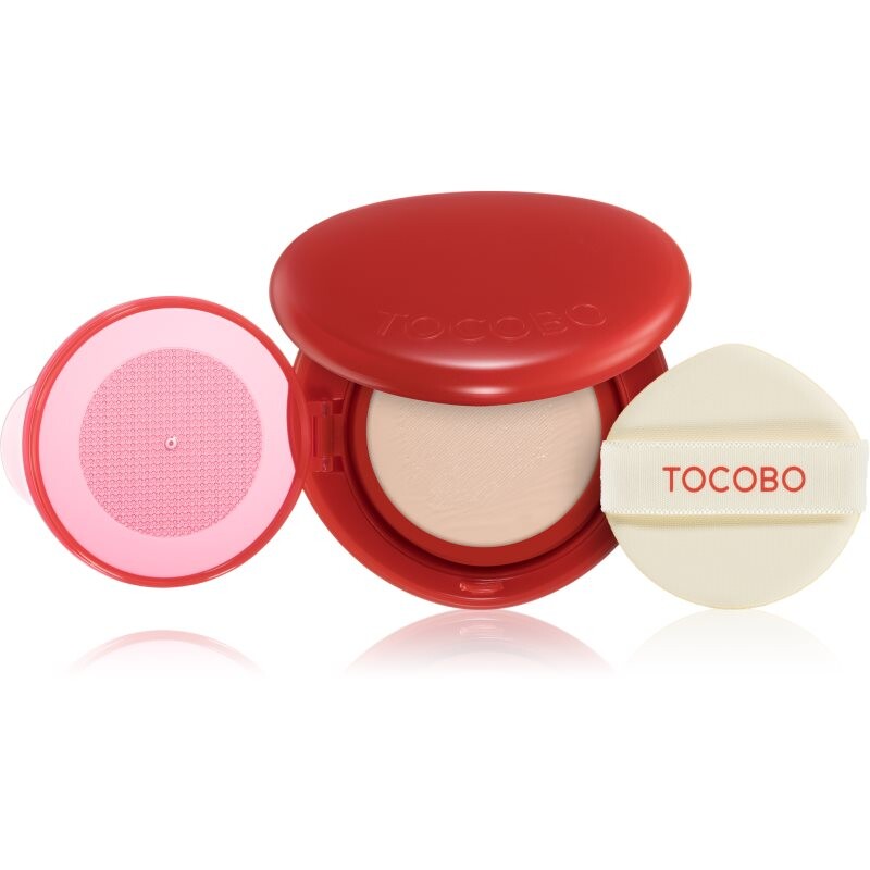 TOCOBO Apple Dewy Fit Cushion dlhotrvajúci make-up v hubke SPF 50+ odtieň 21C Peach 15 g