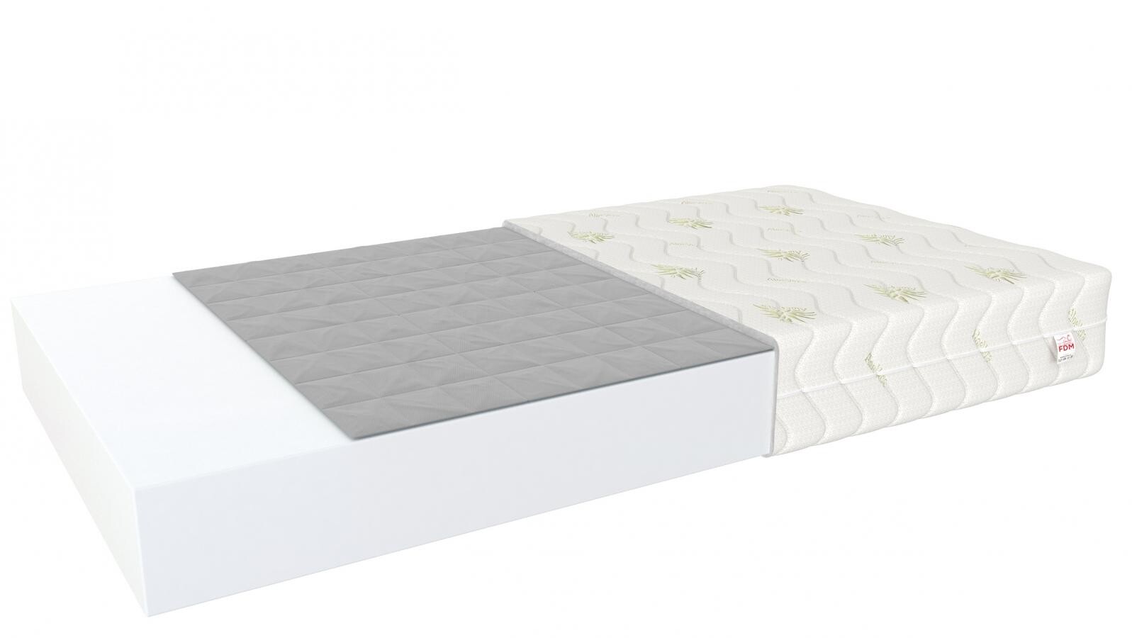 FDM Penový matrac BABY CARE Aloe | 90 x 160 cm