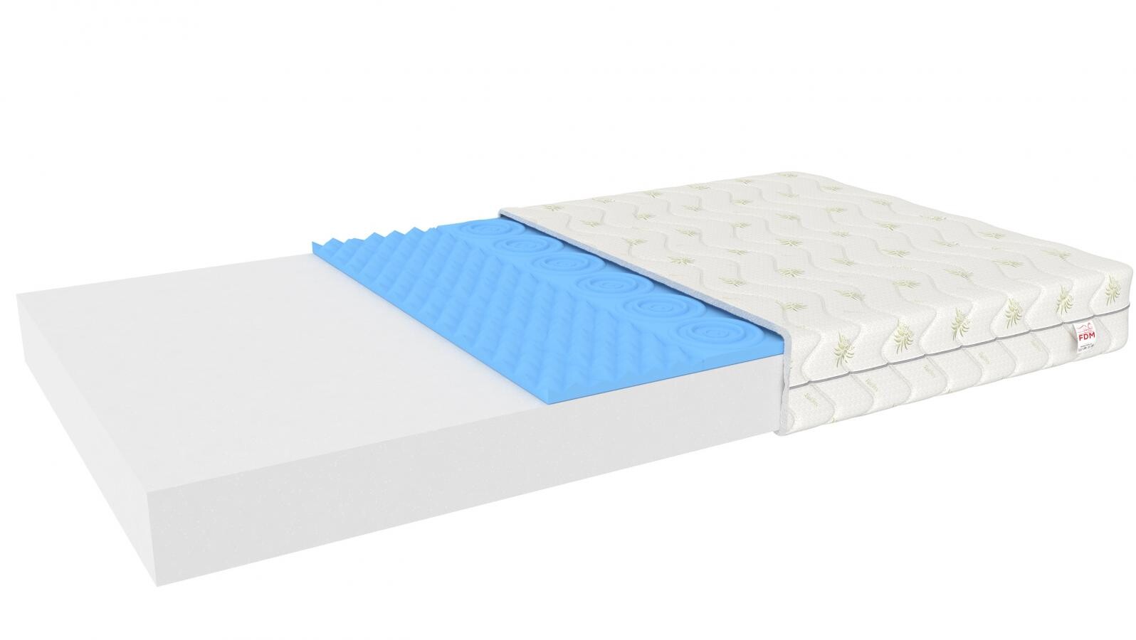 FDM Penový matrac LEON Mikrofibra  | 70 x 140 cm