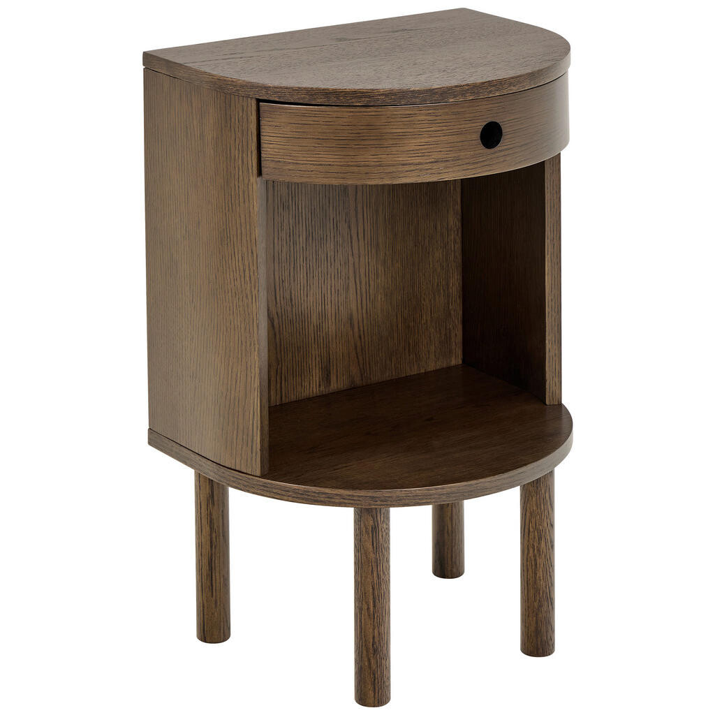 MID.YOU NOČNÝ STOLÍK, tmavý dub, 40/60/31,5 cm