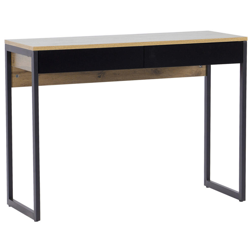 MID.YOU PÍSACÍ STÔL, čierna, farba duba, 101.6/76/40 cm