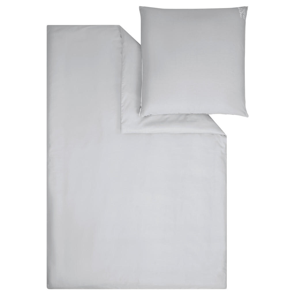 Bugatti POSTEĽNÁ BIELIZEŇ, makosatén, strieborná, 135/200 cm