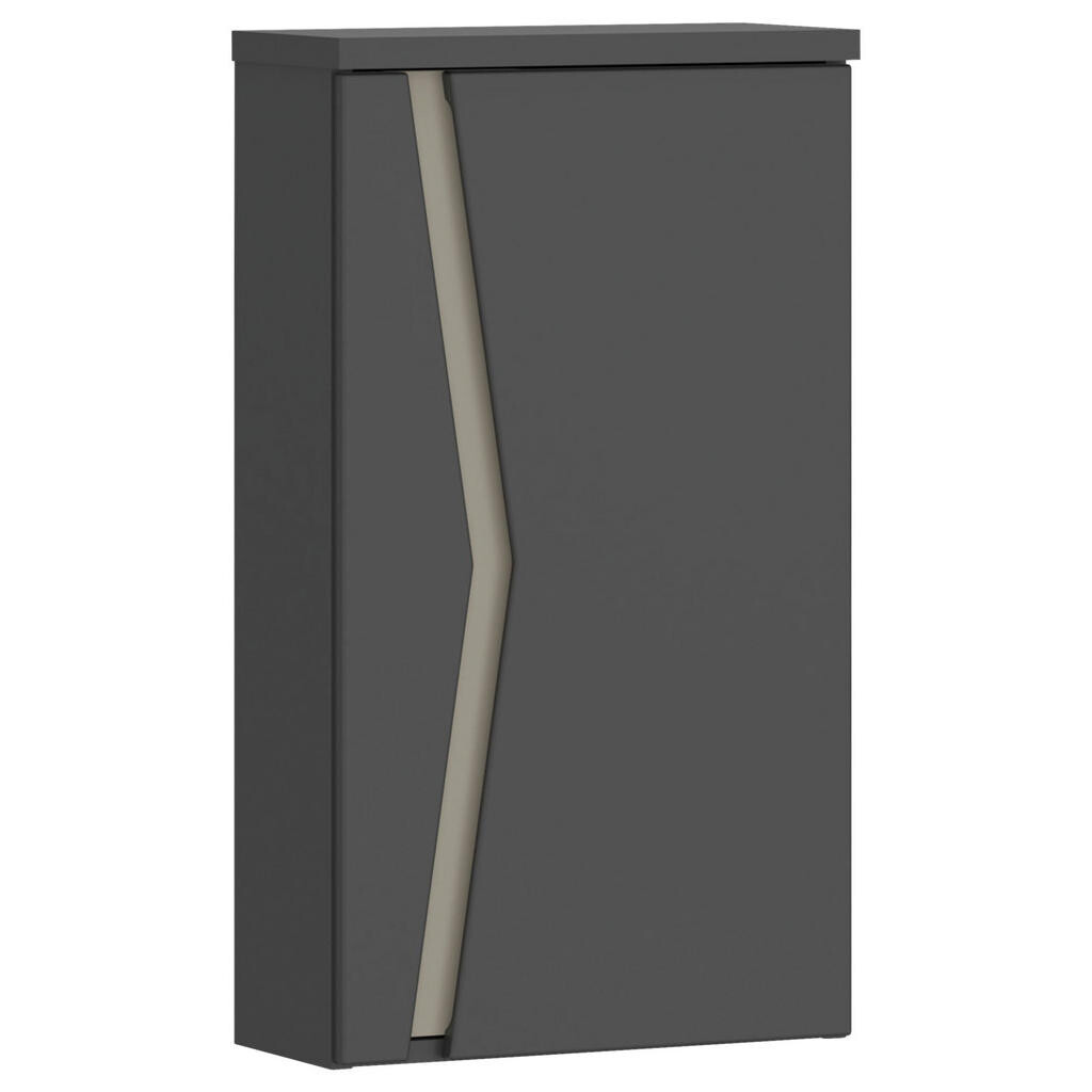 MID.YOU ZÁVESNÁ SKRINKA, antracitová, antracitová, 40/72,5/20,3 cm