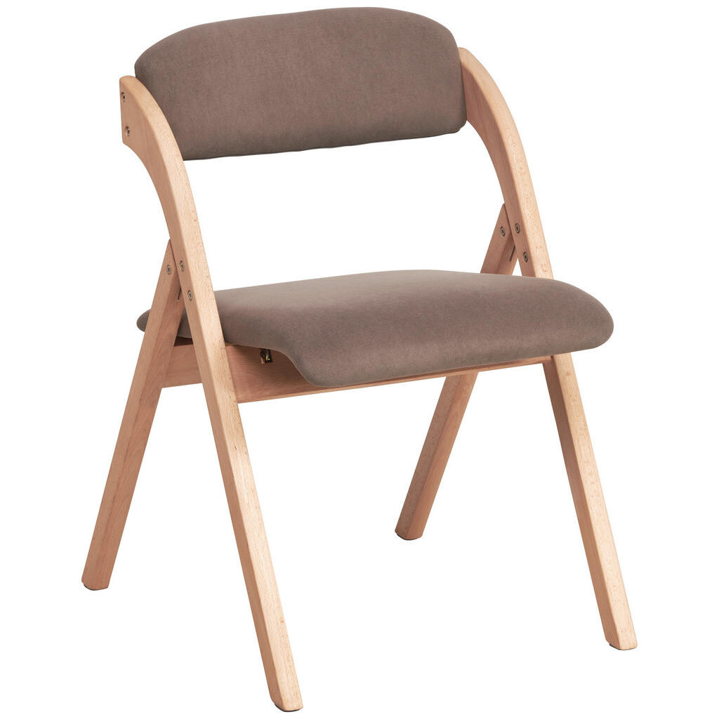 MID.YOU STOLIČKA S PODRÚČKAMI, zamat, hnedá, prírodná farba