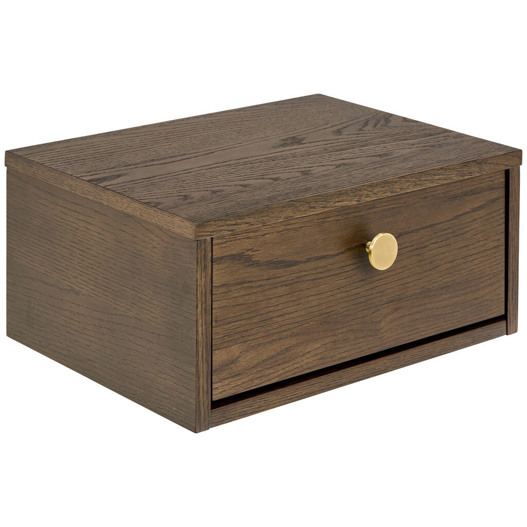 MID.YOU NOČNÝ STOLÍK, tmavý dub, 40/18/30 cm