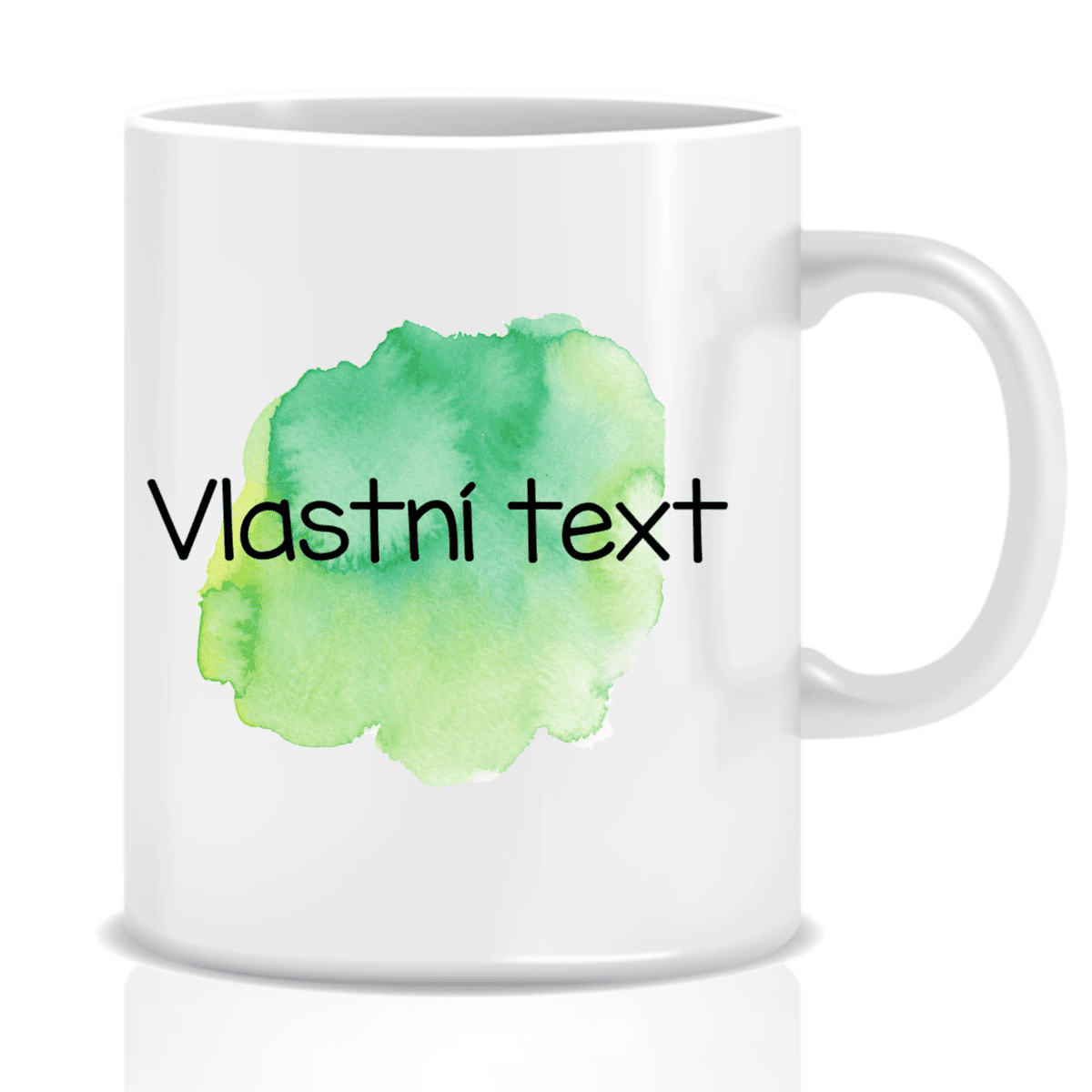 Personalizovaný klasický bílý hrníček - Akvarelový otisk