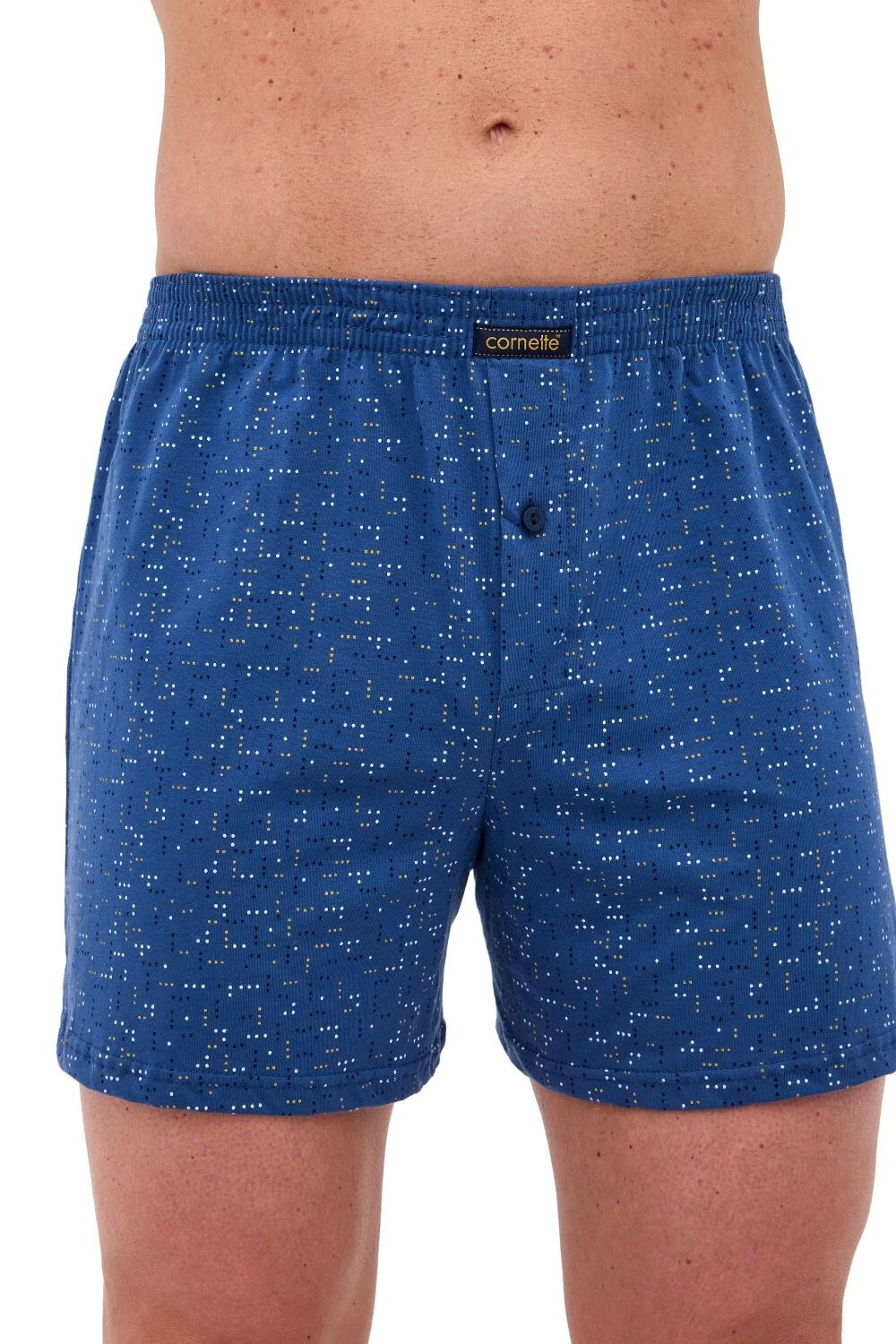 Pánske šortky 002/320 Comfort - CORNETTE tmavě modrá XL