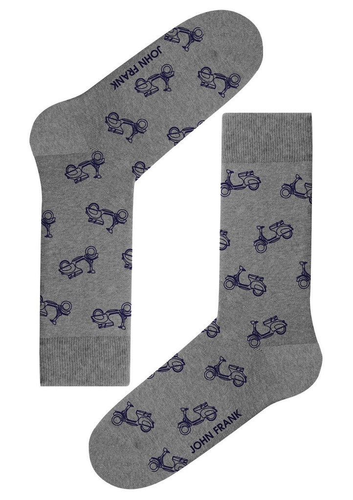 Pánske ponožky John Frank JFLSEF14 UNI šedá