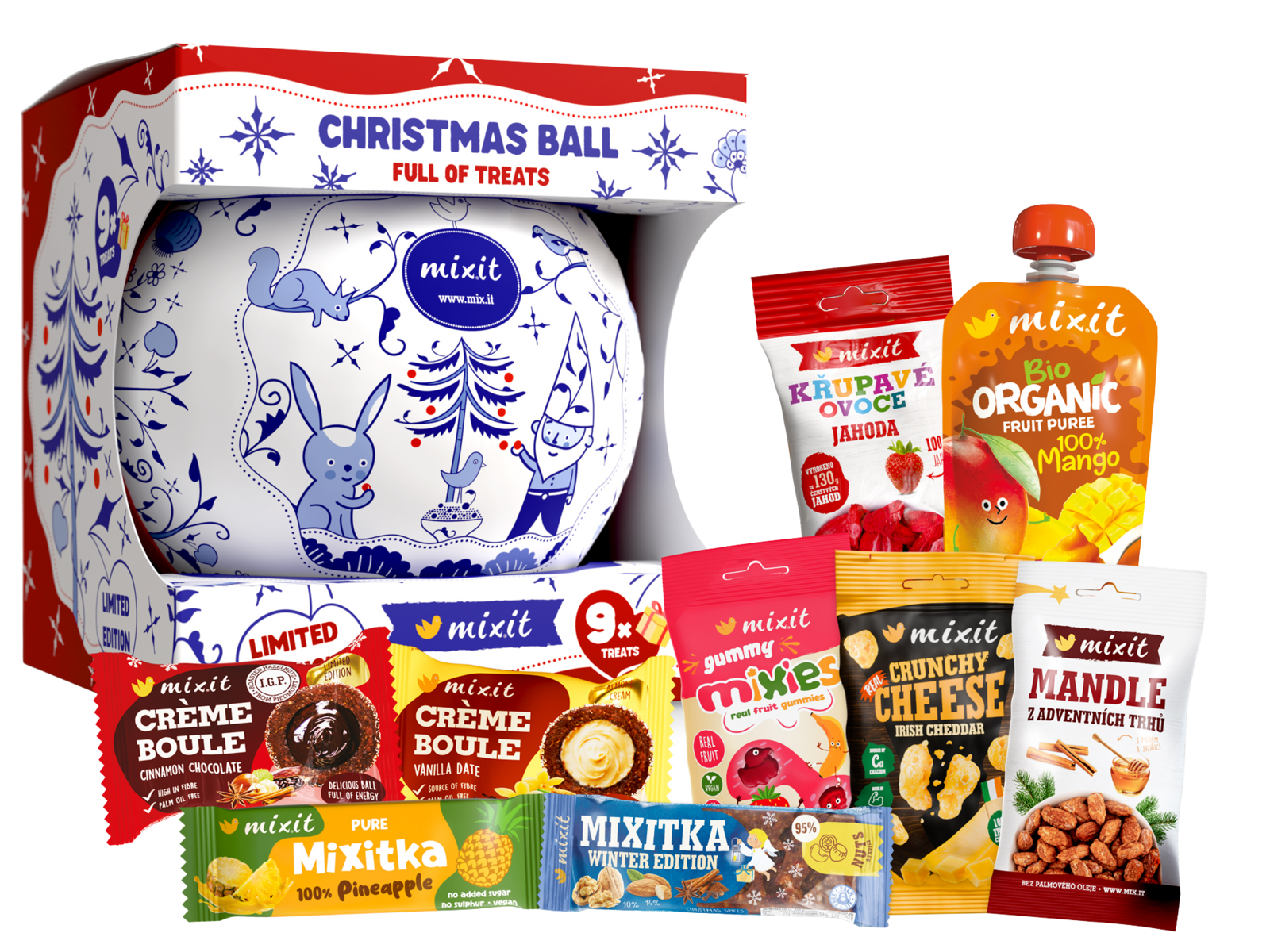 MIXIT Vianočná guľa plná dobrôt 353 g