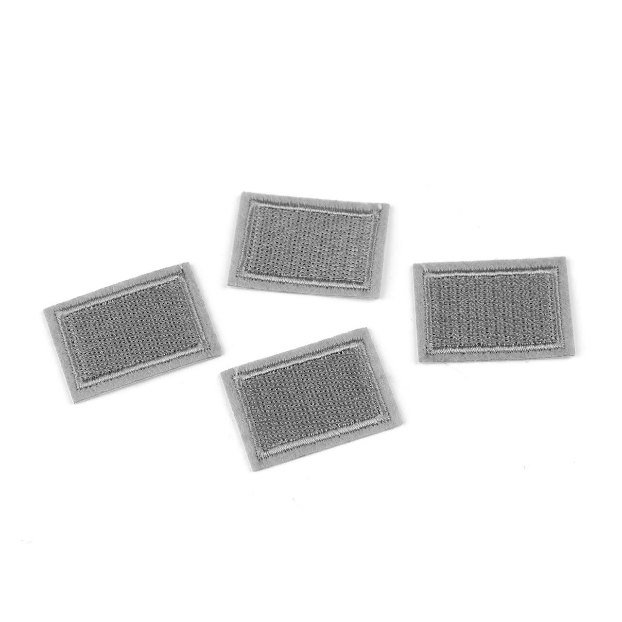 Nažehľovacia záplata pre opravy dierok 2,3x3,3 cm - svetlo sivá