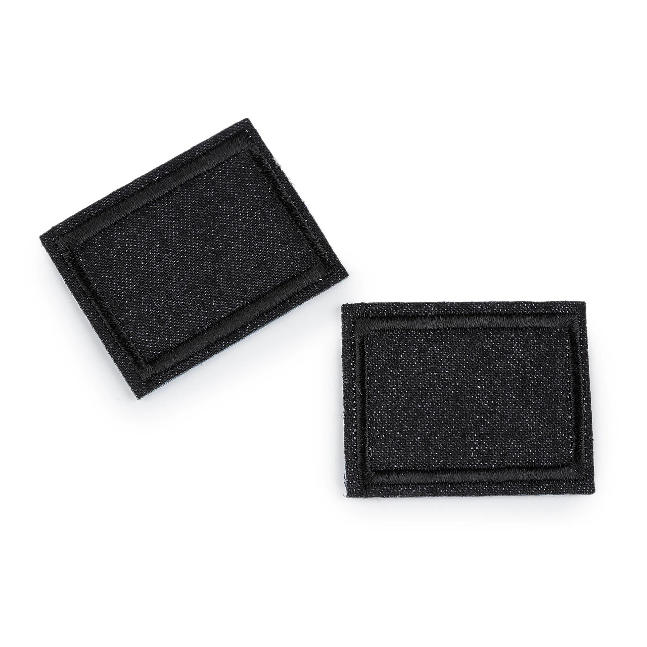 Nažehľovacia záplata pre opravy dierok džínsová 3x4 cm - čierna