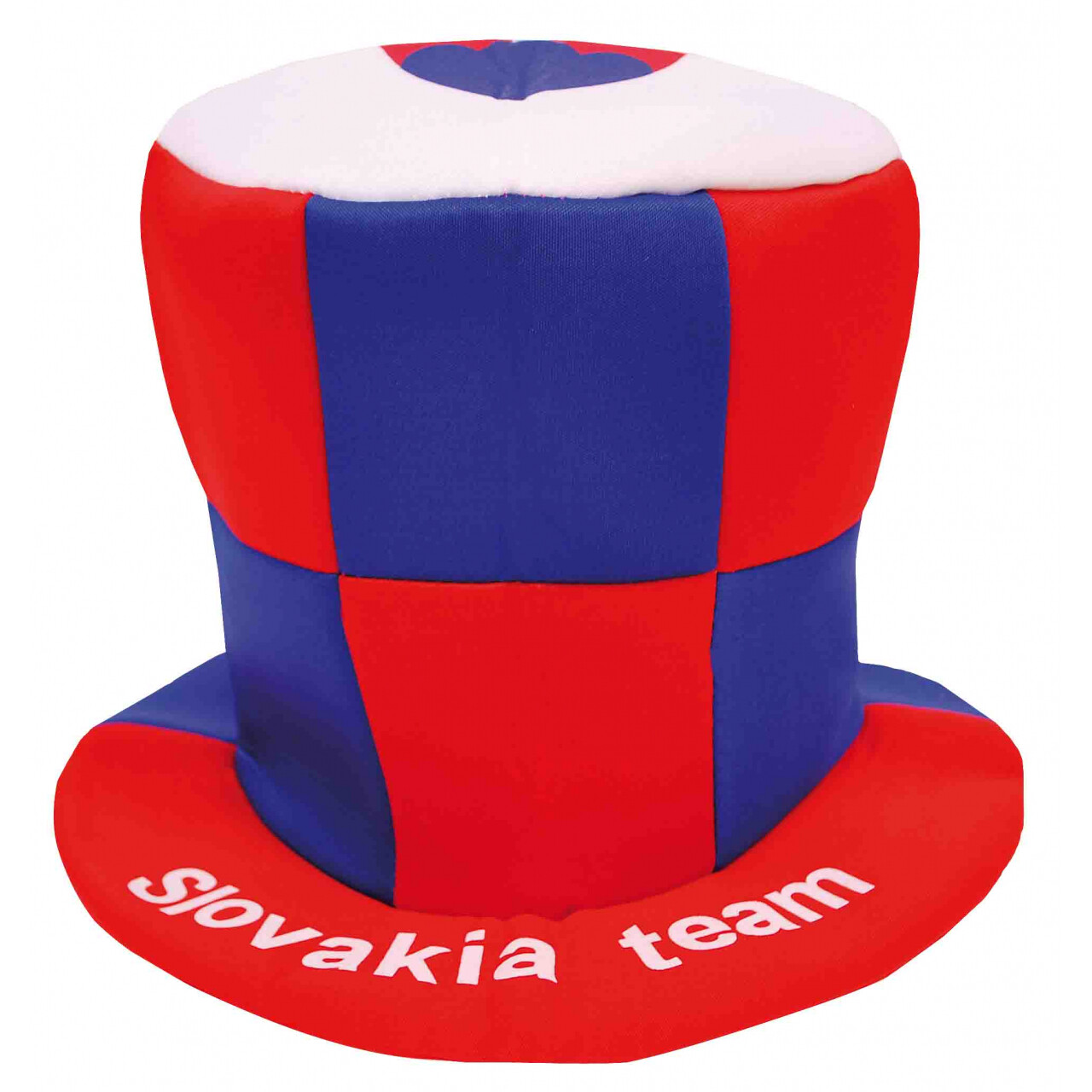 Klobúk s vlajkou Slovensko Slovakia Team štvorce - farebný