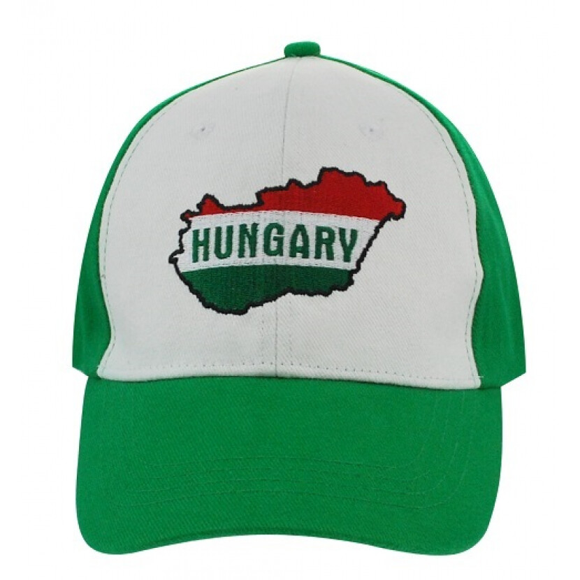 Šiltovka Maďarsko Hungary - zelená-biela