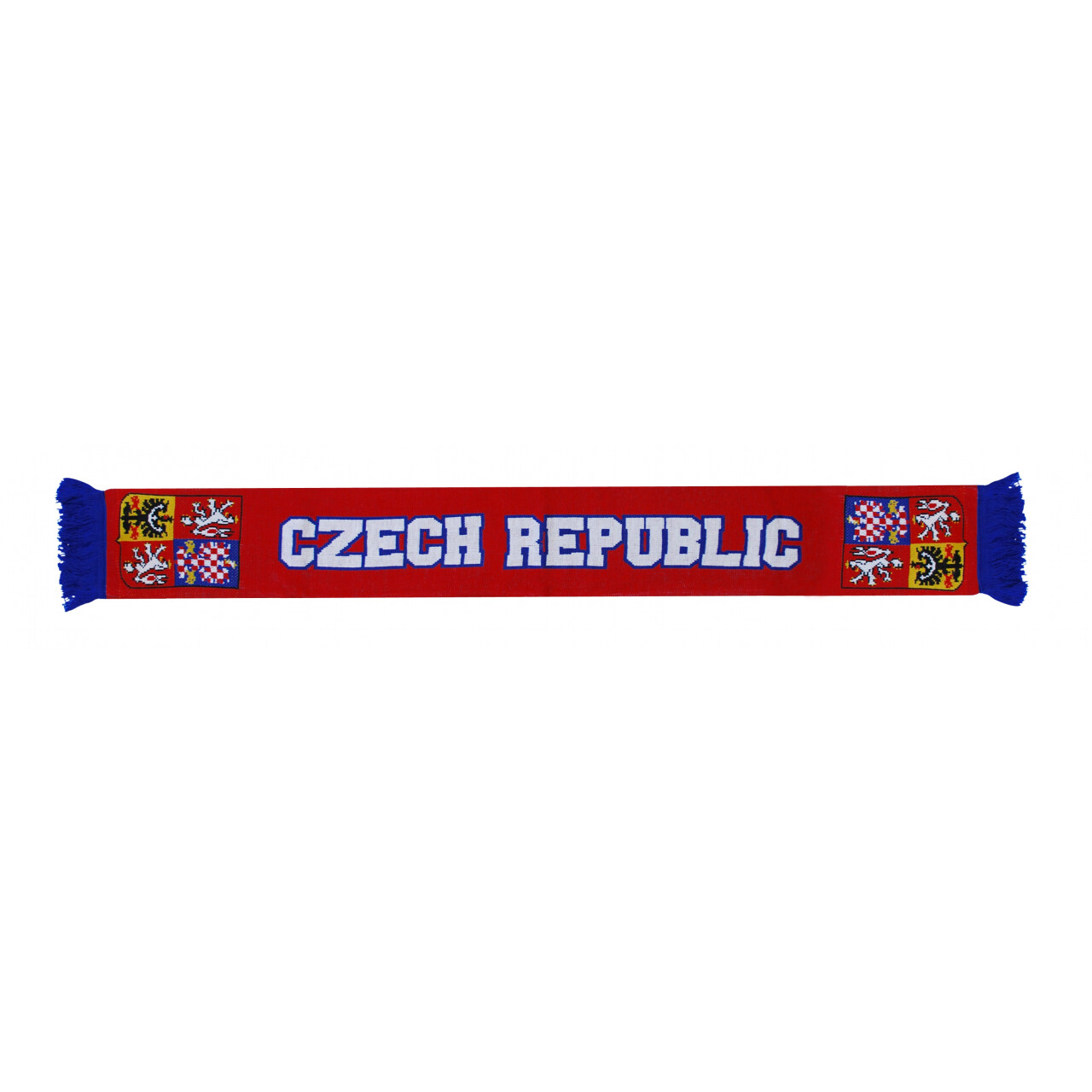 Šál pletený Česká republika Czech Republic - červená
