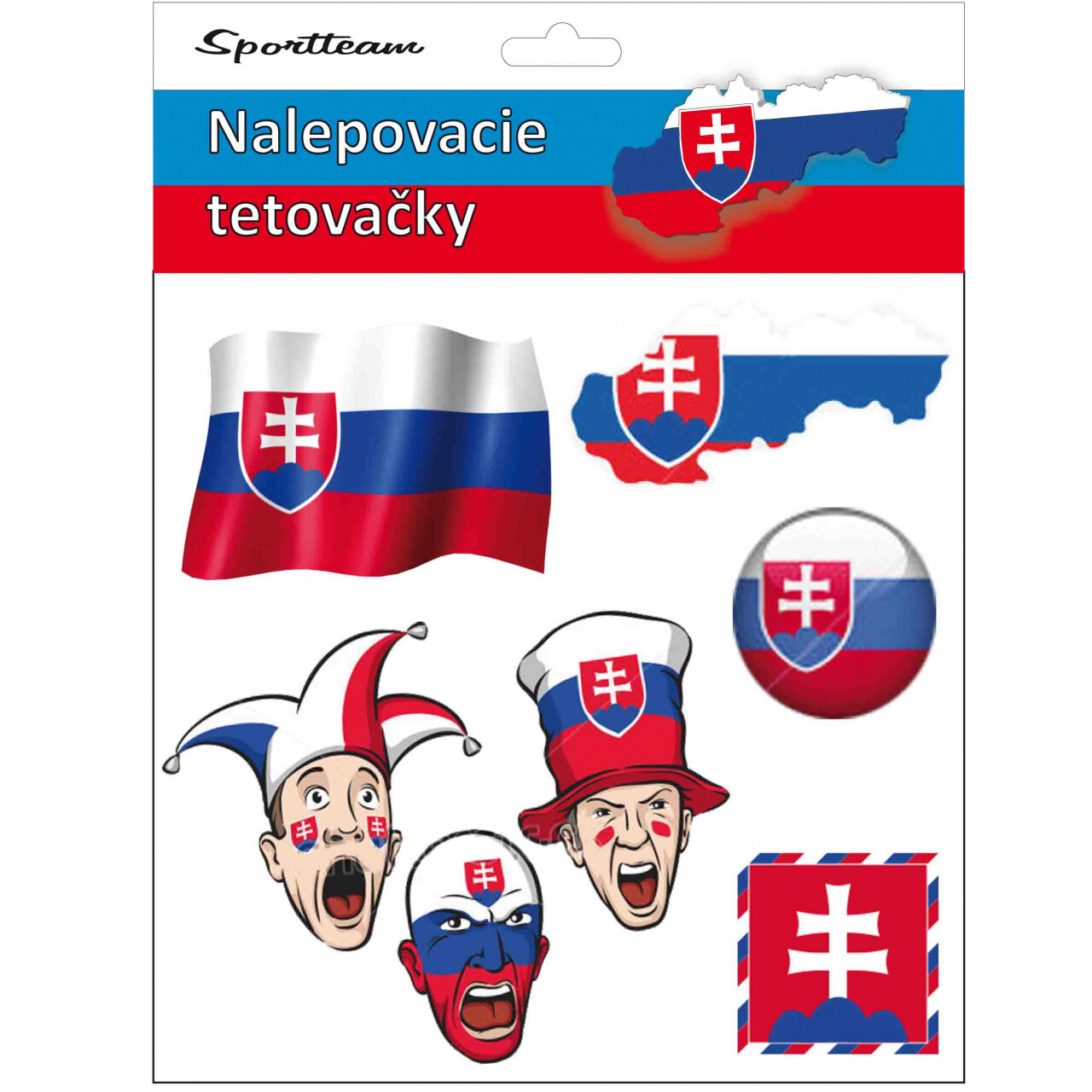 Tetovacie obtlačky Slovensko 7 motívov 2 - farebné