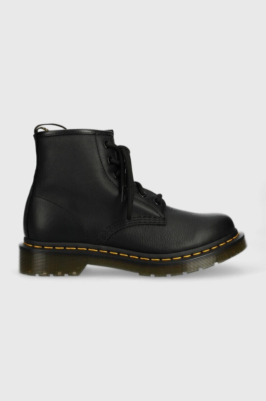 Kožené workery Dr. Martens 101 dámske, čierna farba, na platforme, DM30700001 DM30700001
