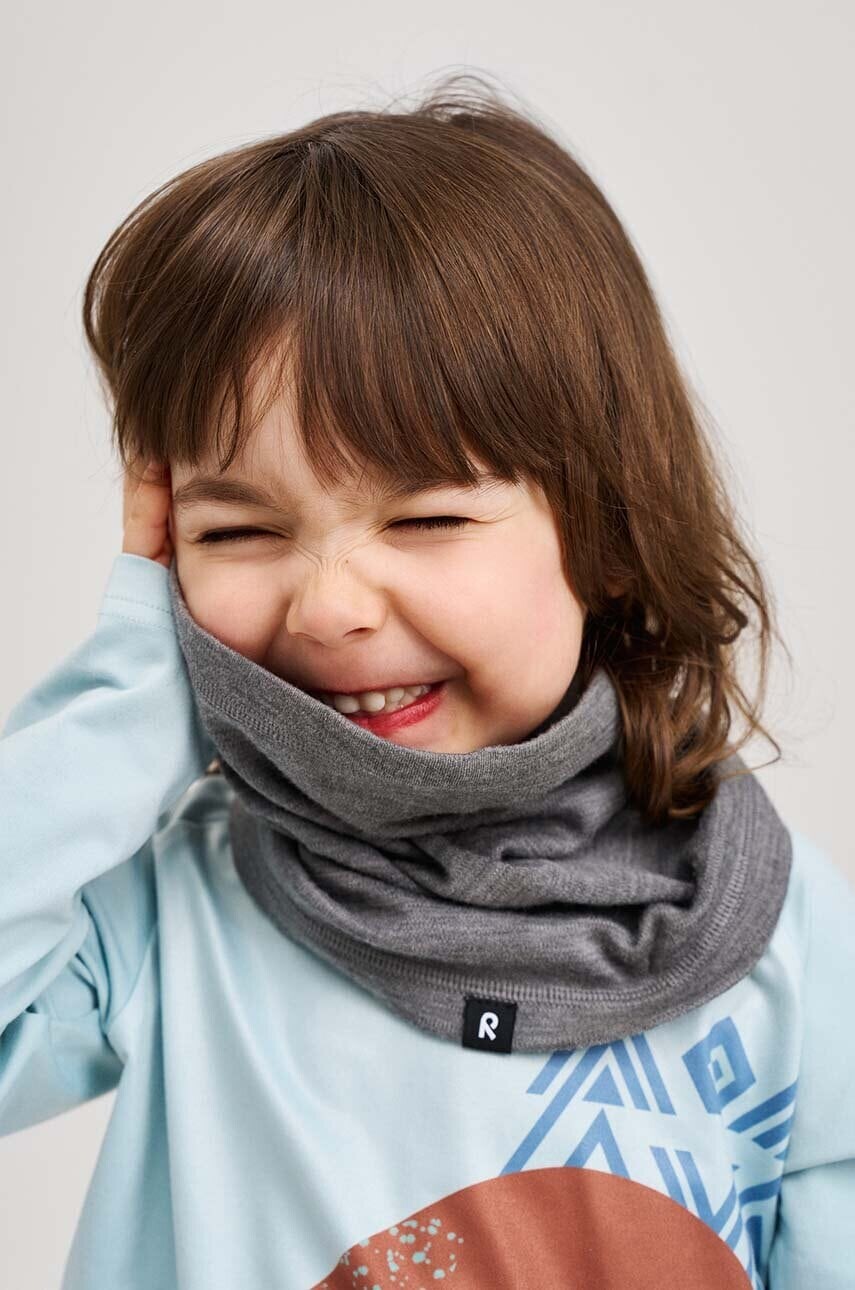 Detský šál komín Reima Aarni šedá farba, jednofarebný, 5300015C