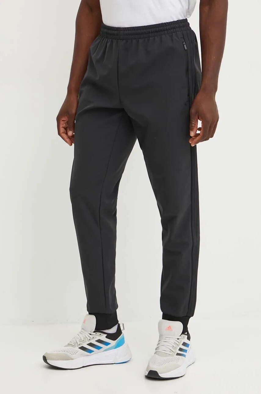 Nohavice adidas Originals BONDED SST TP pánske, čierna farba, jednofarebné, IW0997