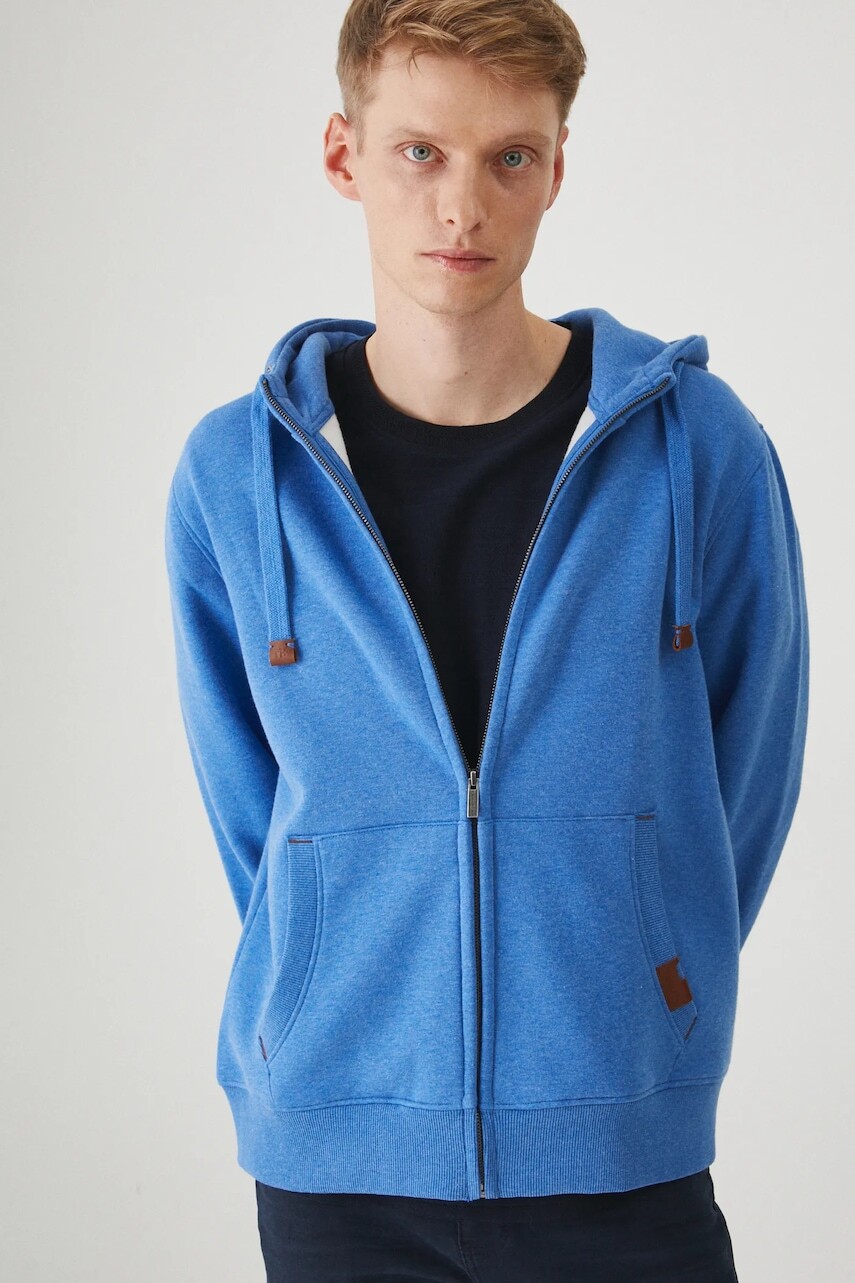 Mikina Medicine pánska, s kapucňou, melanžová