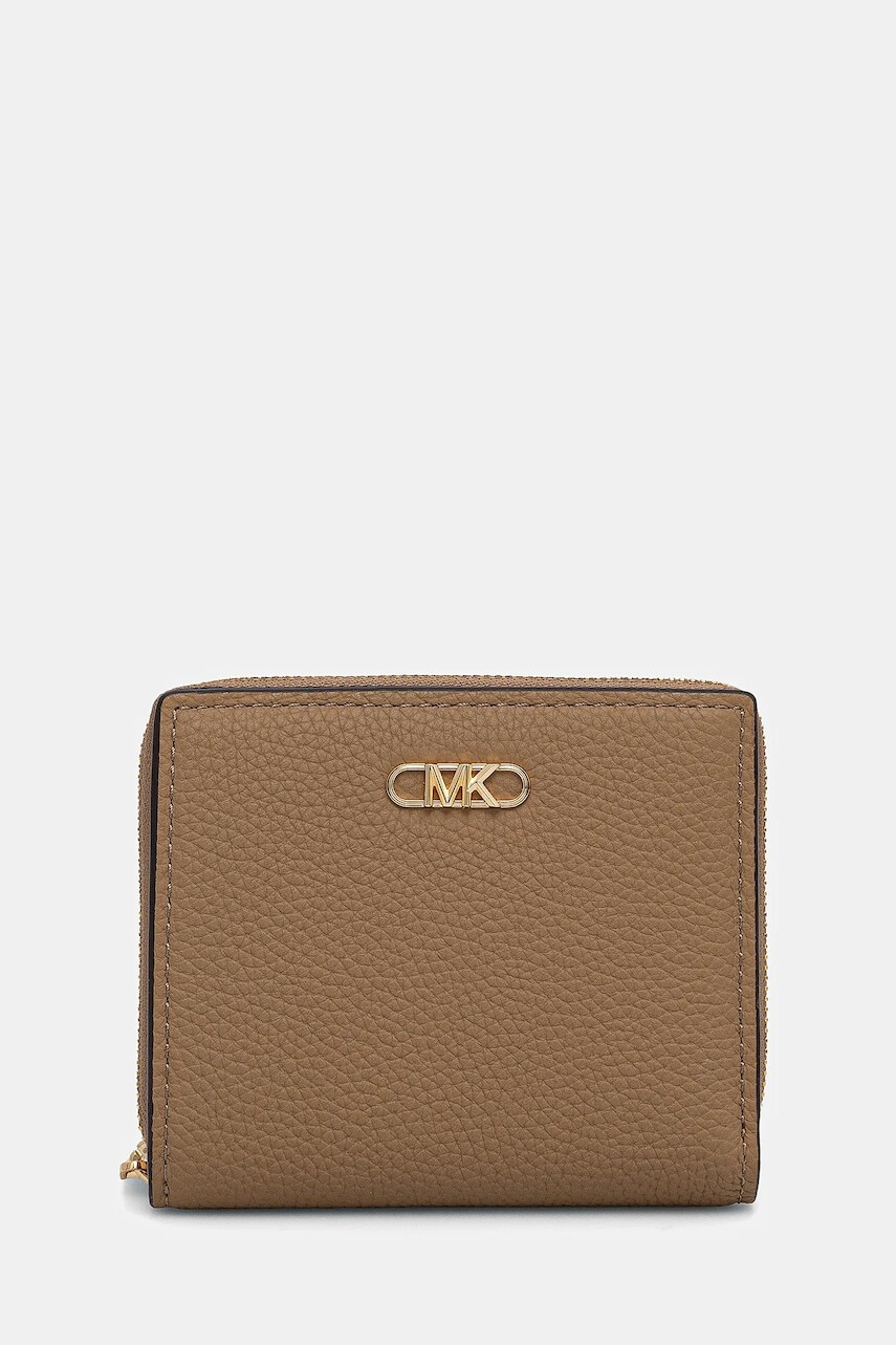 Kožená peňaženka MICHAEL Michael Kors dámska, zelená farba, 32S5G8ED1L