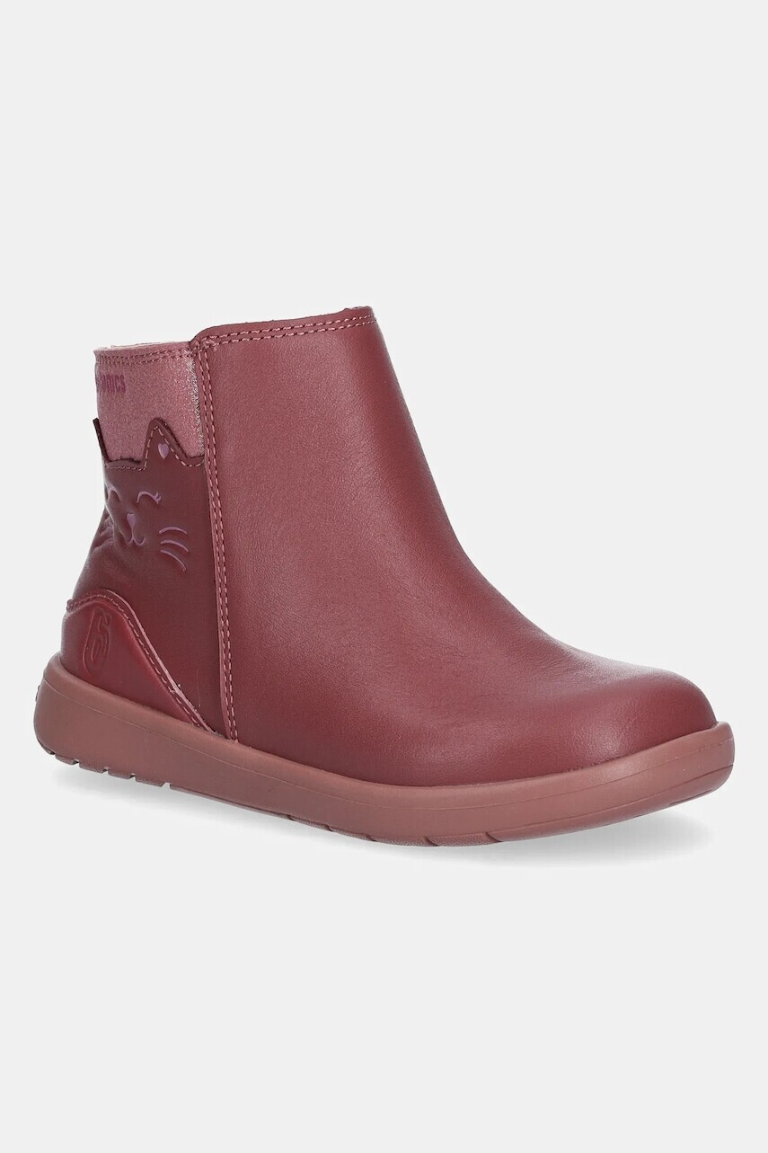 Detské zimné kožené topánky Biomecanics ružová farba, 251233