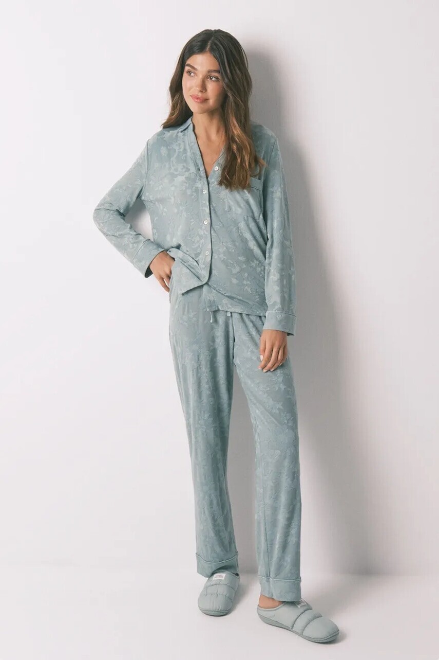 Pyžamo women'secret dámske, zelená farba, 3592430