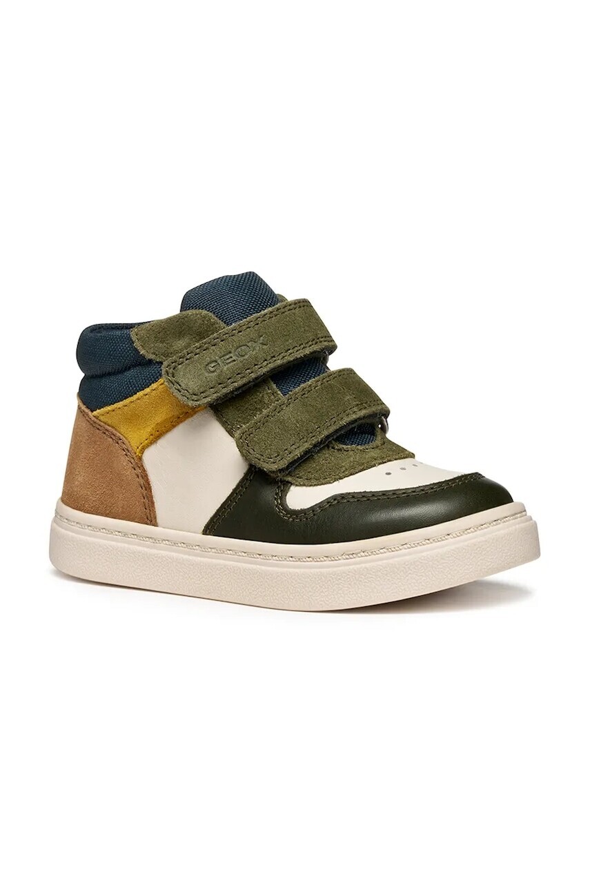 Detské poltopánky Geox NASHIK béžová farba, B465NA.08522