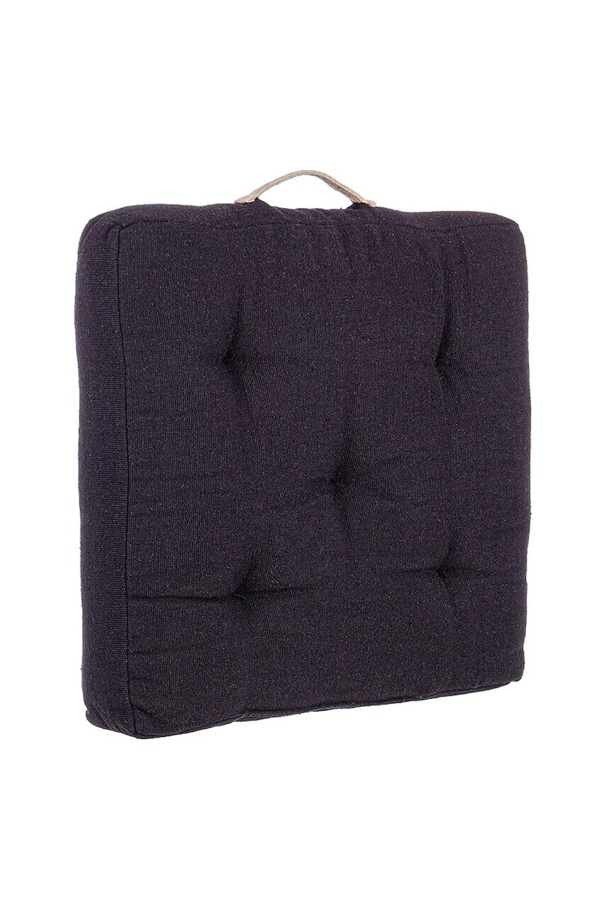 Podlahový vankúš Bizzotto Mayuri 60 x 60 x 10 cm čierna farba