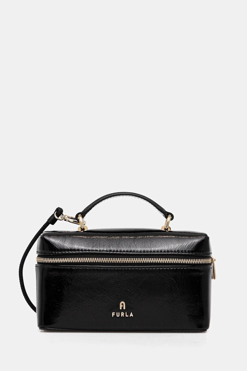 Kožená kabelka Furla čierna farba, WE00625.BX4100.O6000