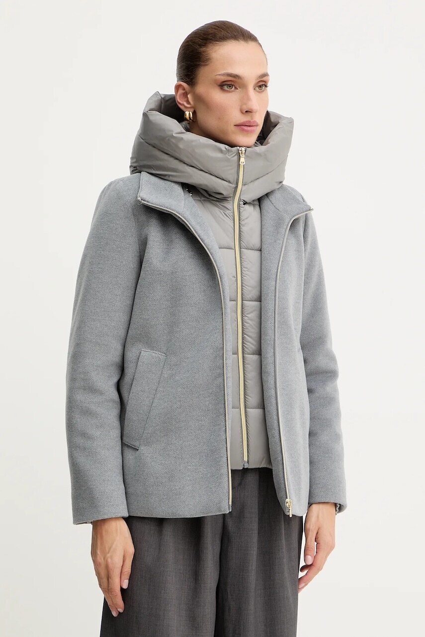 Bunda Marella Emme by Marella šedá farba, prechodná, 2525486182200