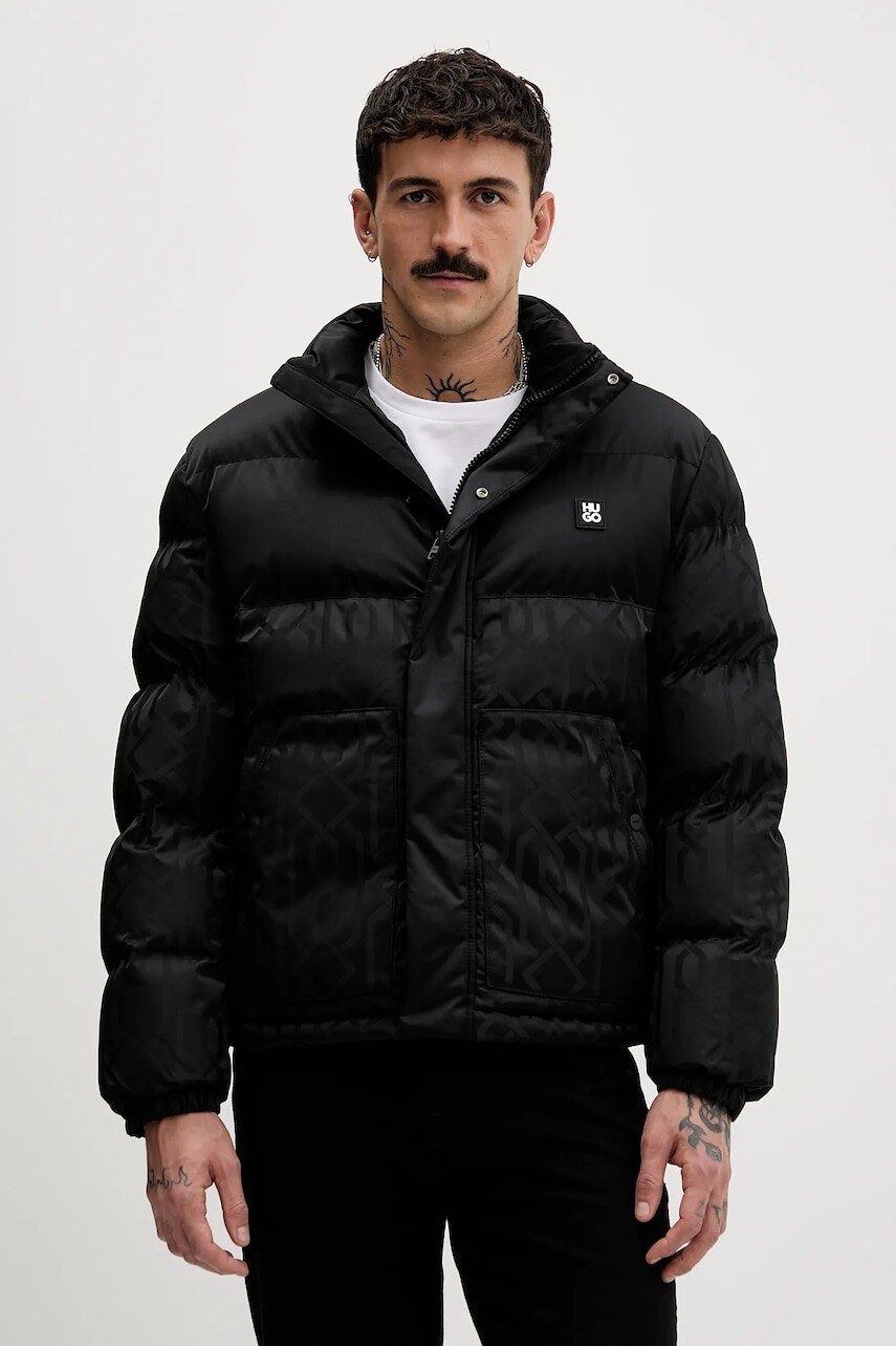 Bunda HUGO Balto2541 čierna farba, zimná, 50549096