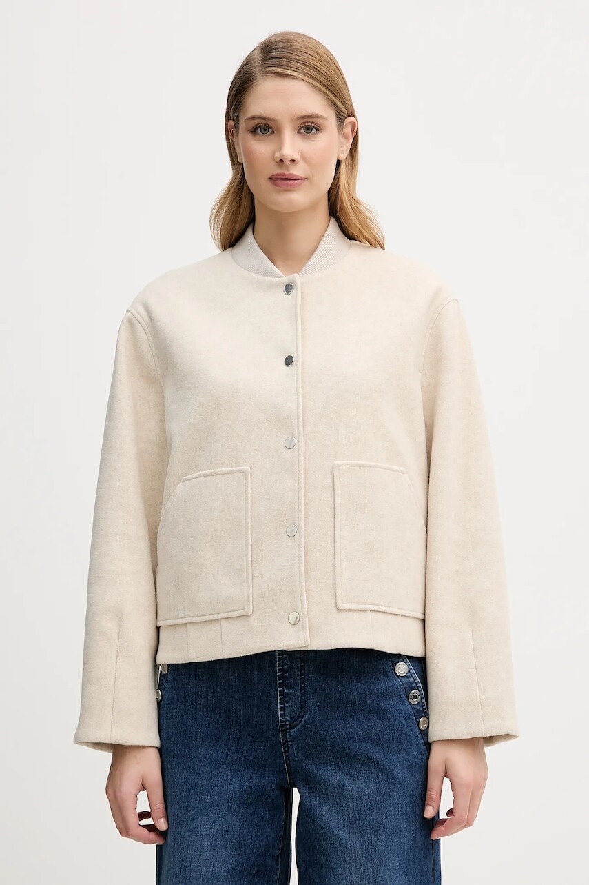 Bunda OUI béžová farba, prechodná, 95984