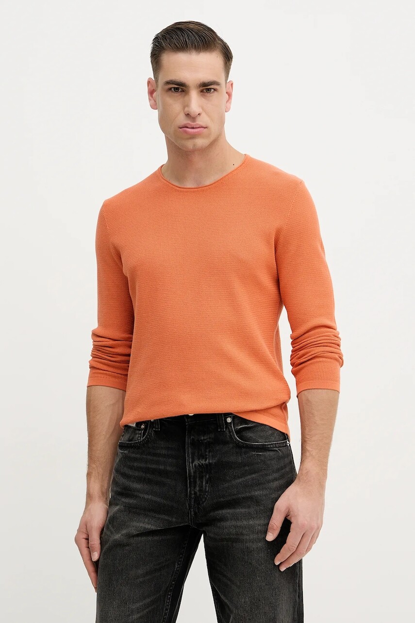 Bavlnený sveter Joop! oranžová farba, ľahký, 30100056