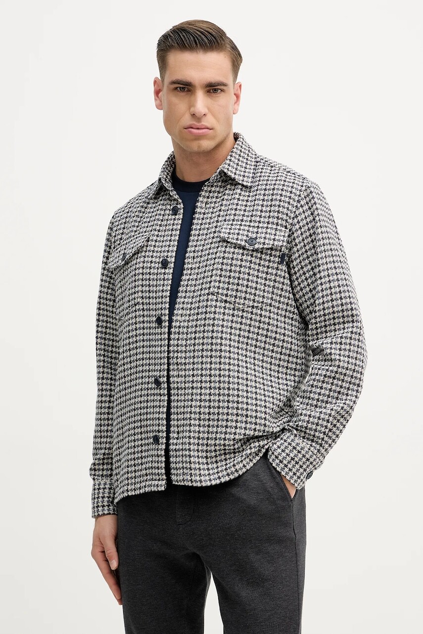 Košeľa Joop! tmavomodrá farba, regular, s klasickým golierom, 30101727