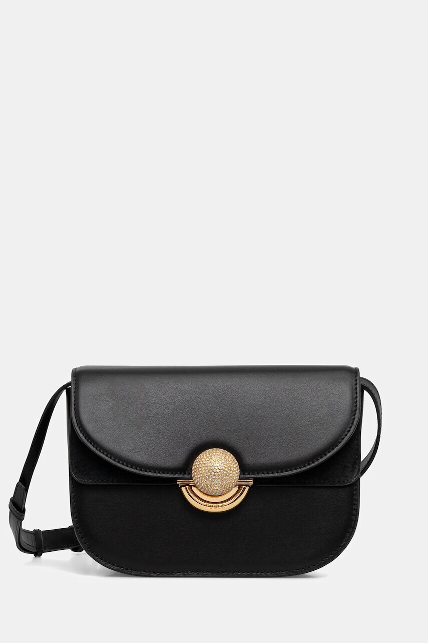 Kožená kabelka Furla čierna farba, WB01737.BX0428.O6000