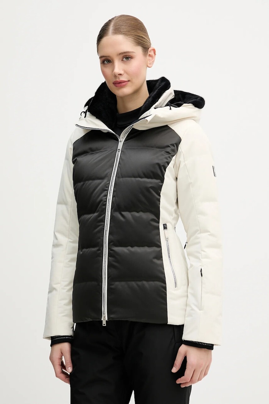 Páperová lyžiarska bunda Descente MARY béžová farba, DW5FDJ02LU