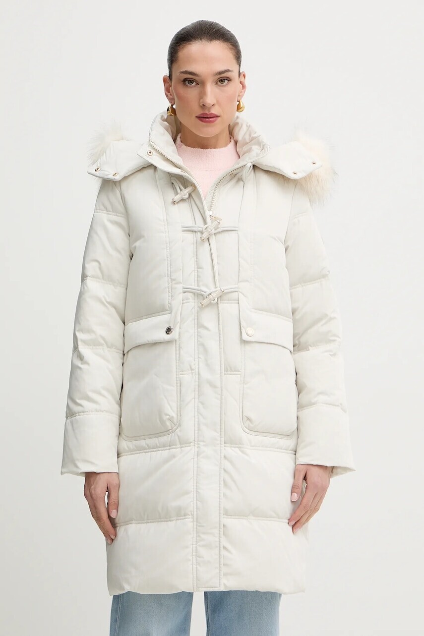 Páperová bunda Morgan béžová farba, zimná, GMATIL