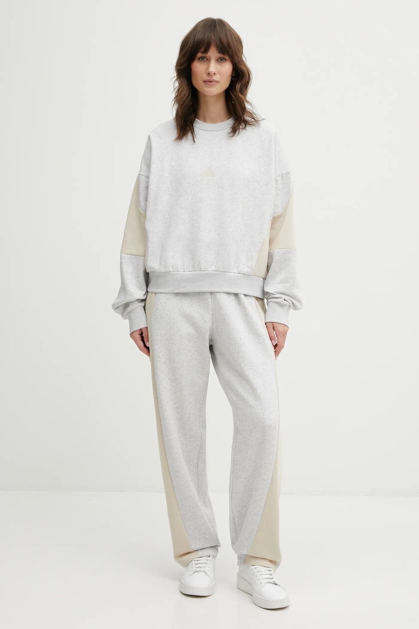 Tepláková súprava adidas Laziday šedá farba, KB8176