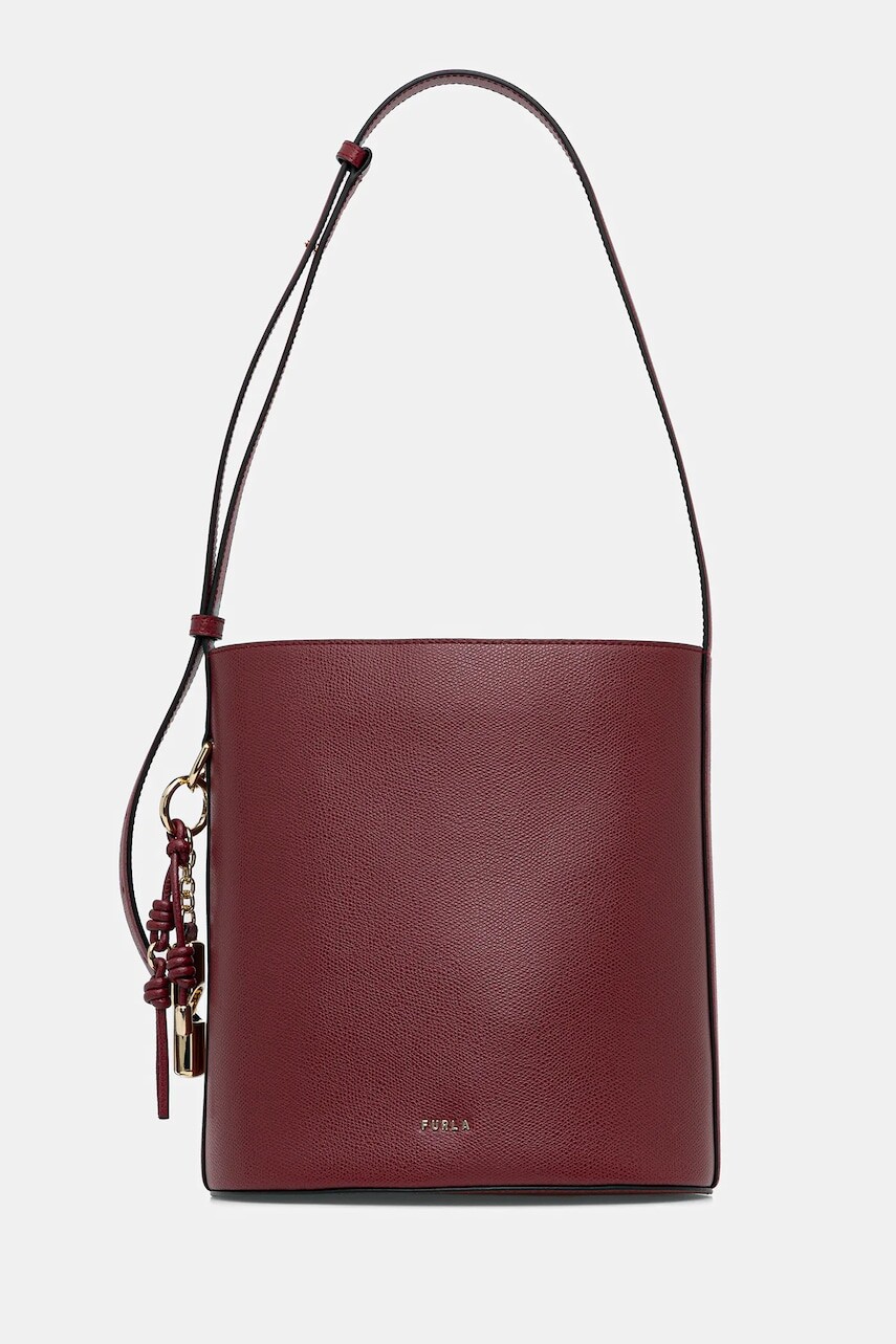 Kožená kabelka Furla červená farba, WB01875 ARE000 CGQ00