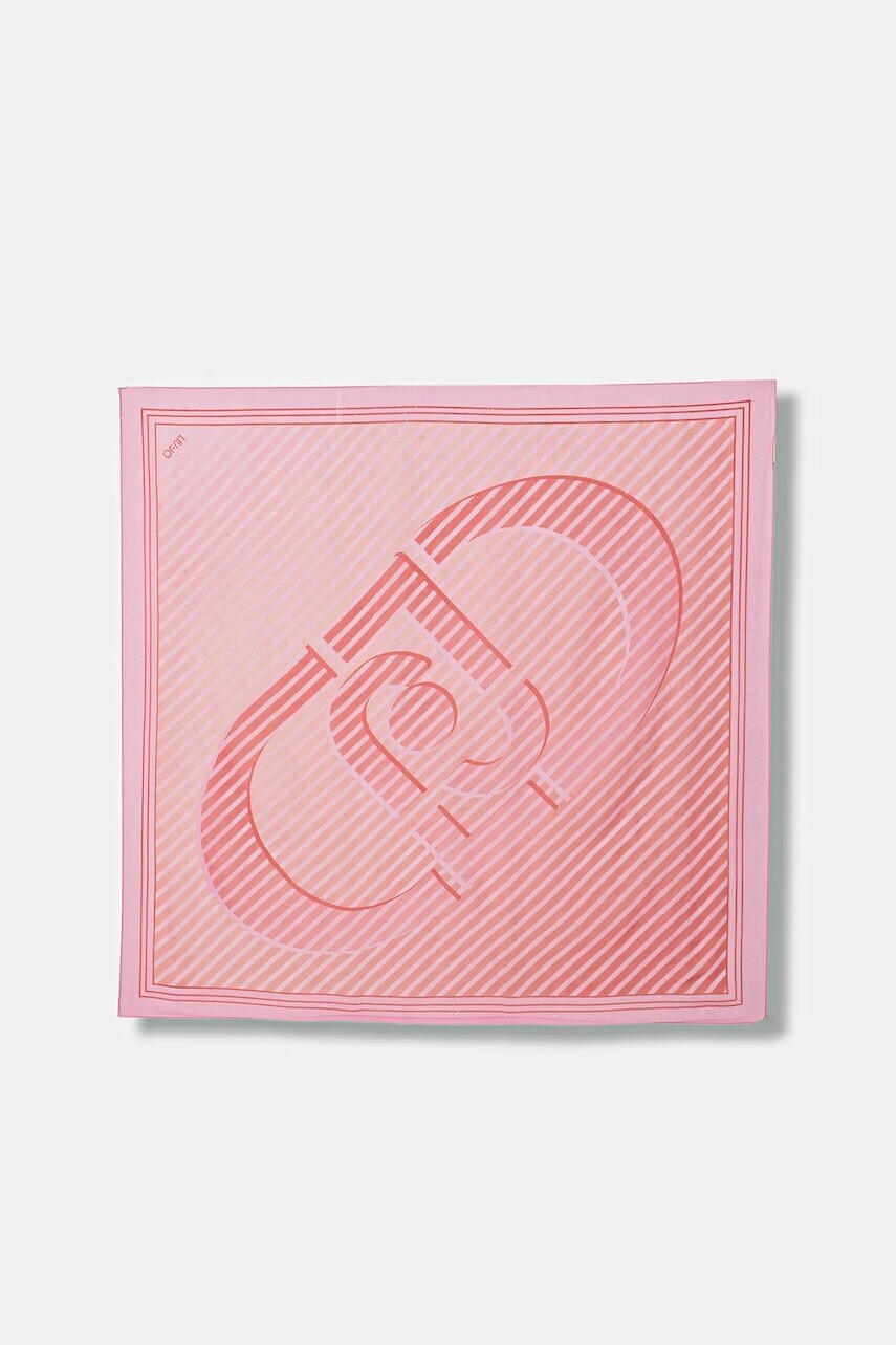 Šatka Liu Jo ružová farba, 2A6033 T2745