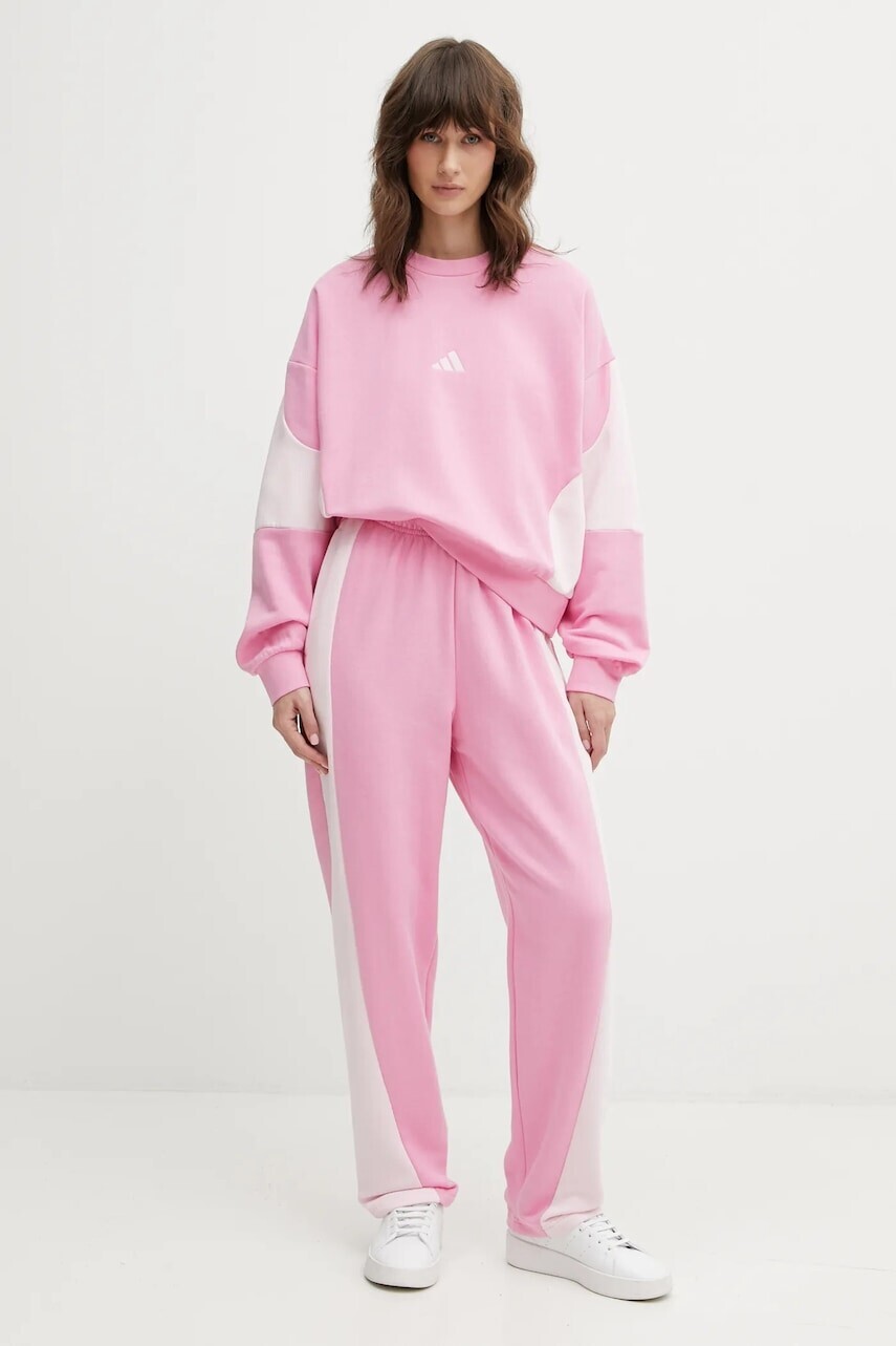 Tepláková súprava adidas Laziday ružová farba, KB8177