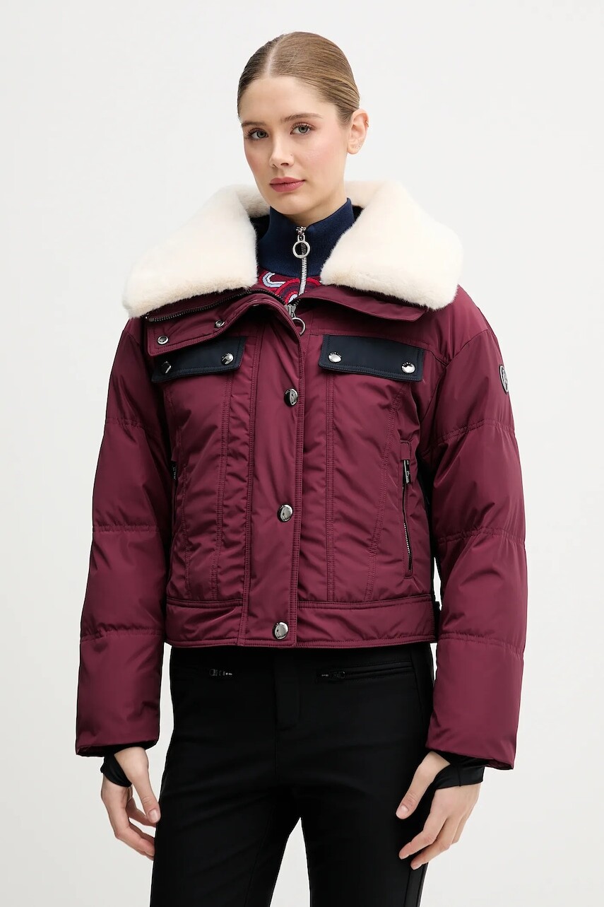 Lyžiarska bunda Fusalp Lakki bordová farba, I1001