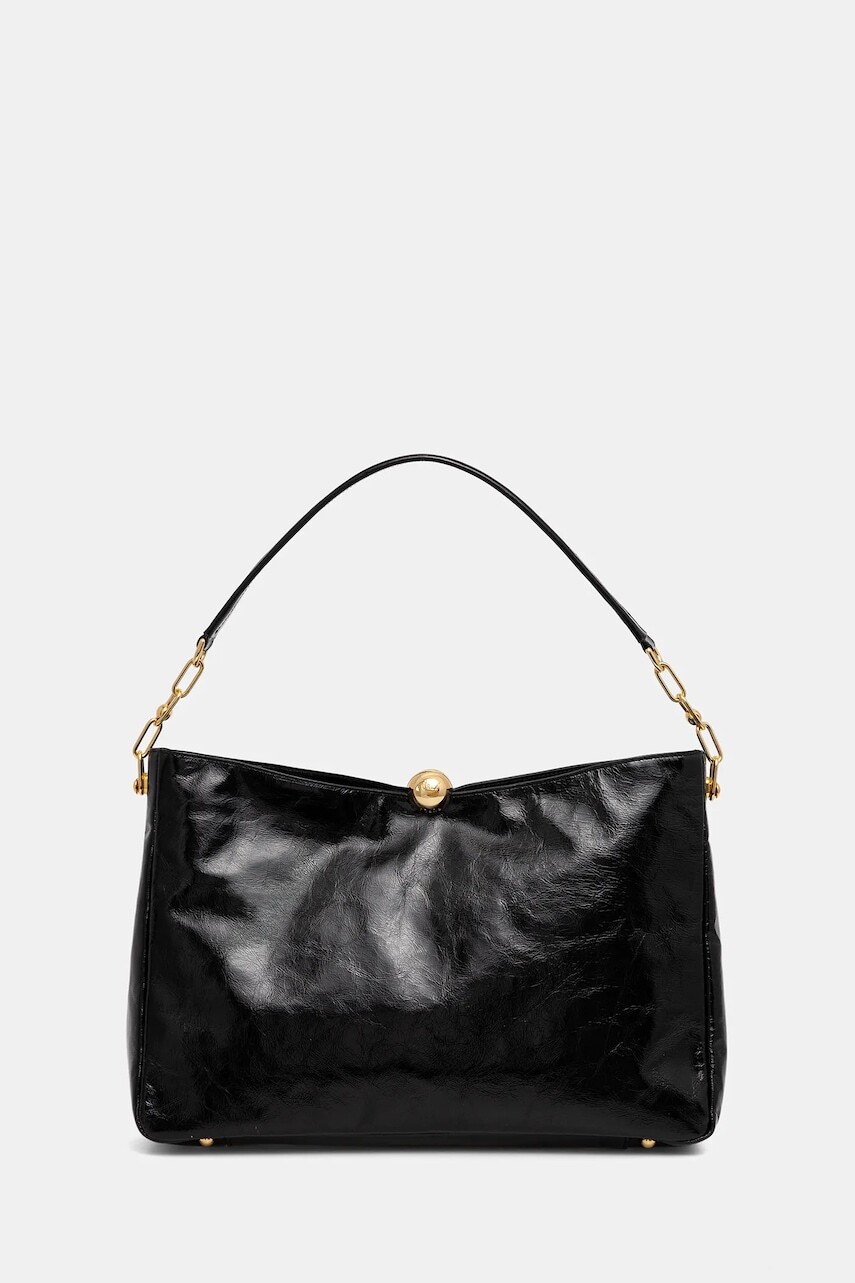 Kožená kabelka Furla čierna farba, WB01885.BX4100.O6000