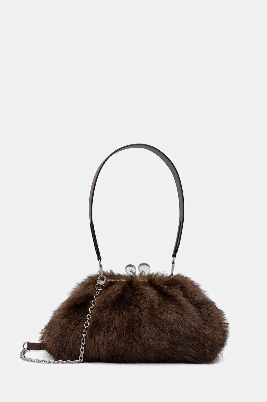 Kabelka Weekend Max Mara AORTENSIA hnedá farba, 2615511134600