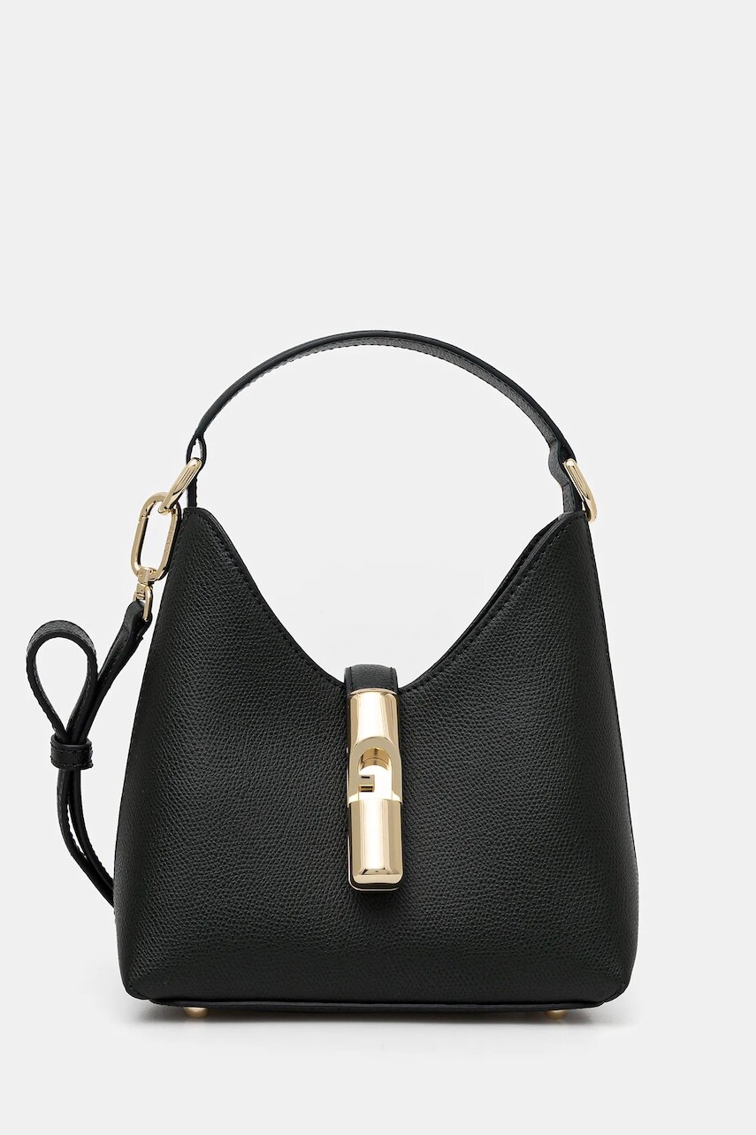 Kožená kabelka Furla zelená farba, WE00876 ARE000 4491S